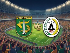 Babak Pertama Persebaya Vs PSS Berakhir 1-1