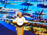 Wakil Menteri Koordinator Bidang Perekonomian Dradjad Hari Wibowo saat menyampaikan opening remarks pada Pembukaan Rapat Kerja Nasional (Rakernas) III Himpunan Pengusaha Pribumi Indonesia (HIPPI) Tahun 2026 di Jakarta, Senin (12/10).