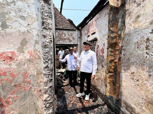 2 Rumah di Sidoarjo Terbakar, Subandi Targetkan Perbaikan Pekan Ini