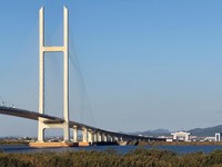 Penampakan Jembatan Baru Penghubung China-Korea Utara