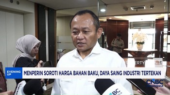 Menperin Soroti Harga Bahan Baku, Daya Saing Industri Tertekan