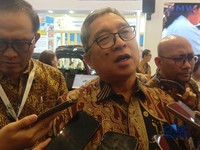 Presiden Direktur PT Toyota Motor Manufacturing Indonesia (TMMIN) Nandi Julyanto dalam Trade Expo Indonesia (TEI) 2026 di BSD, Rabu (14/10/2026). (CNBC Indonesia/Ferry Sandi)