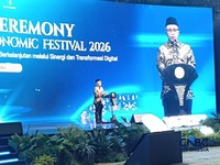 Wamenko Dradjad Wibowo dalam acara ISEF 2026 di Jakarta, Rabu (14/10/2026). (CNBC Indonesia/Robertus Andrianto Serin)