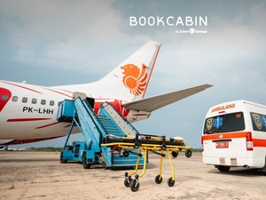 BookCabin Hadirkan Layanan Stretcher dalam Penerbangan