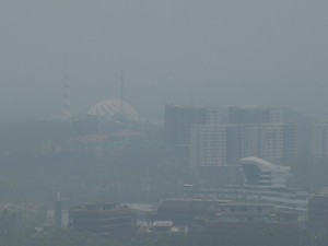 Mencekam! IKN Ditelan Asap Kebakaran Hutan, Istana Garuda Menghilang