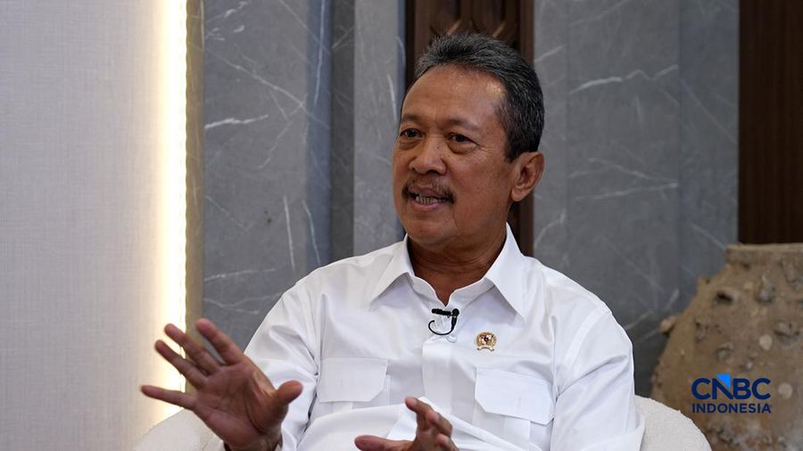 Menteri Kelautan dan Perikanan Republik Indonesia, Sakti Wahyu Trenggono. (CNBC Indonesia)
