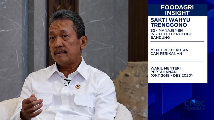 Menteri Kelautan dan Perikanan Republik Indonesia, Sakti Wahyu Trenggono. (CNBC Indonesia)