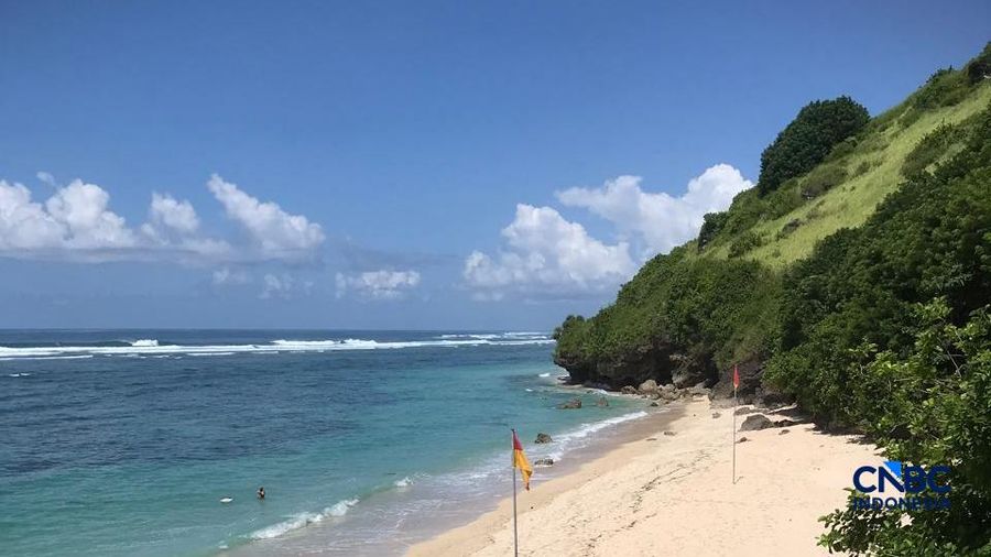Pantai Gunung Payung, Bali. (CNBC Indonesia/Halimatus Sadiyah)