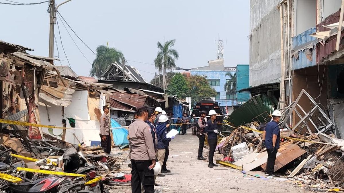 Ilustrasi berita Nasional: Penampakan Terkini TKP Ledakan Kuat Tewaskan 2 Orang di Pasar Cimanggis