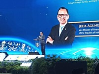 Wamenkeu Juda Agung saat menghadiri pembukaan ISEF 2026. (Dok. Kemenkeu)