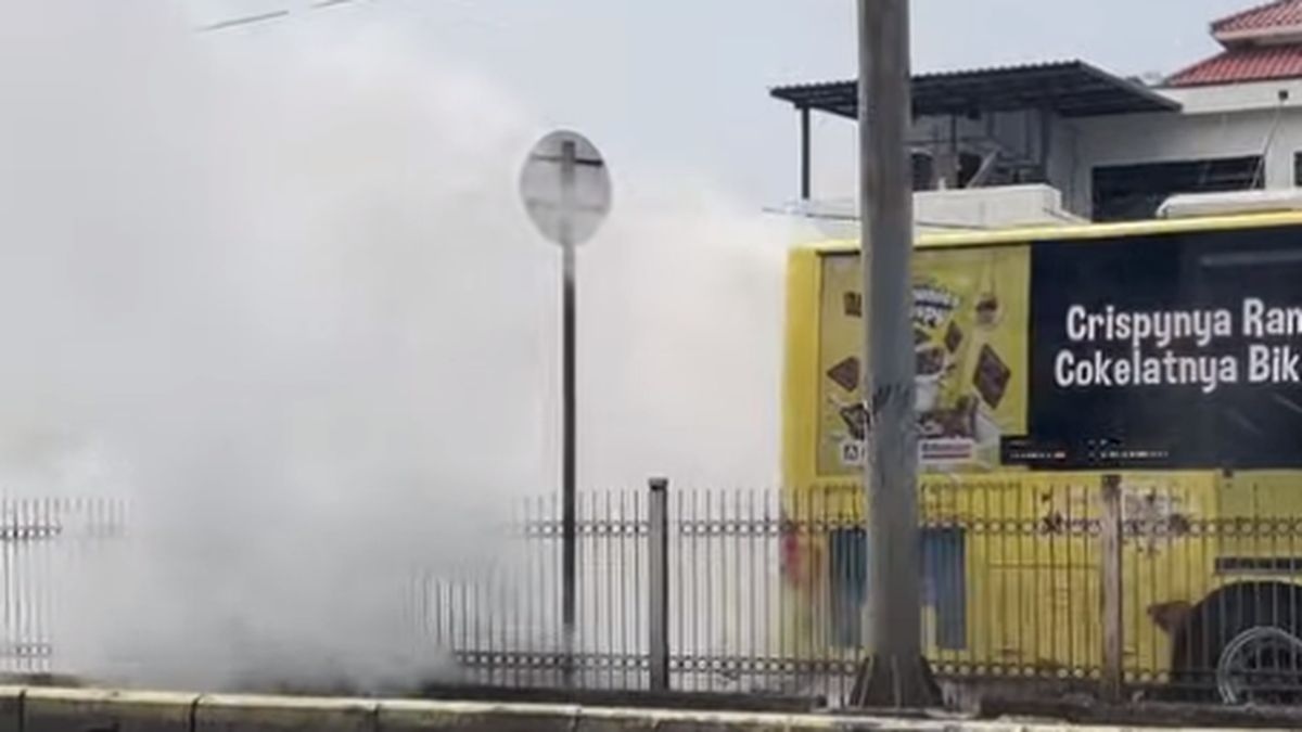 Bus TransJ Arah Pulo Gadung Keluarkan Asap Putih Tebal, Penumpang Dievakuasi — NadiKabar.com