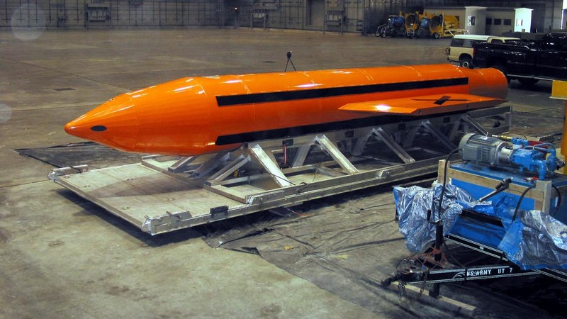 GBU-43/B Massive Ordnance Air Blast (MOAB). (DOD / AFP)