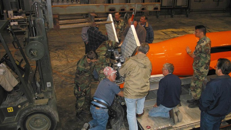 GBU-43/B Massive Ordnance Air Blast (MOAB). (DOD / AFP)