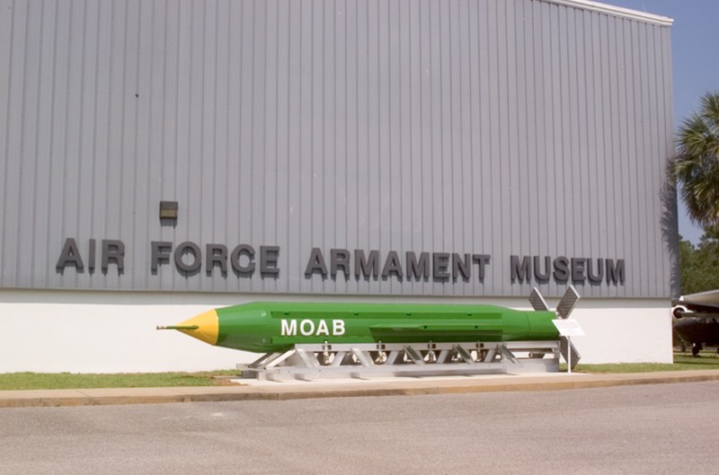 GBU-43/B Massive Ordnance Air Blast (MOAB). (DOD / AFP)