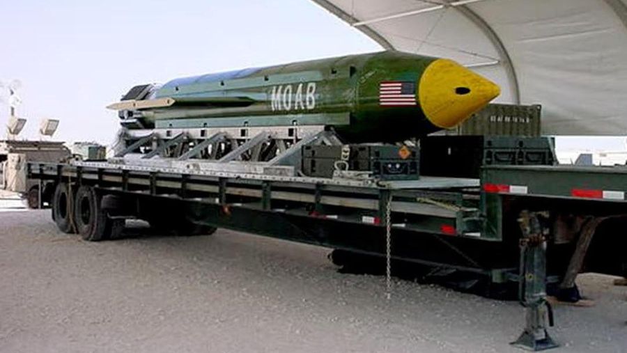 GBU-43/B Massive Ordnance Air Blast (MOAB). (Eglin Air Force Base/Handout via REUTERS)