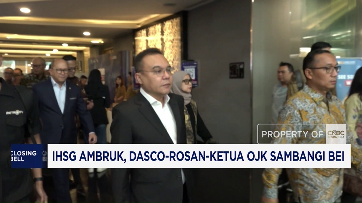 Video: IHSG Ambruk, Dasco, Rosan, Ketua OJK Sambangi BEI