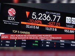 Jika Turun ke Standalone Market, Pasar Saham RI Selevel Dengan Zimbabwe