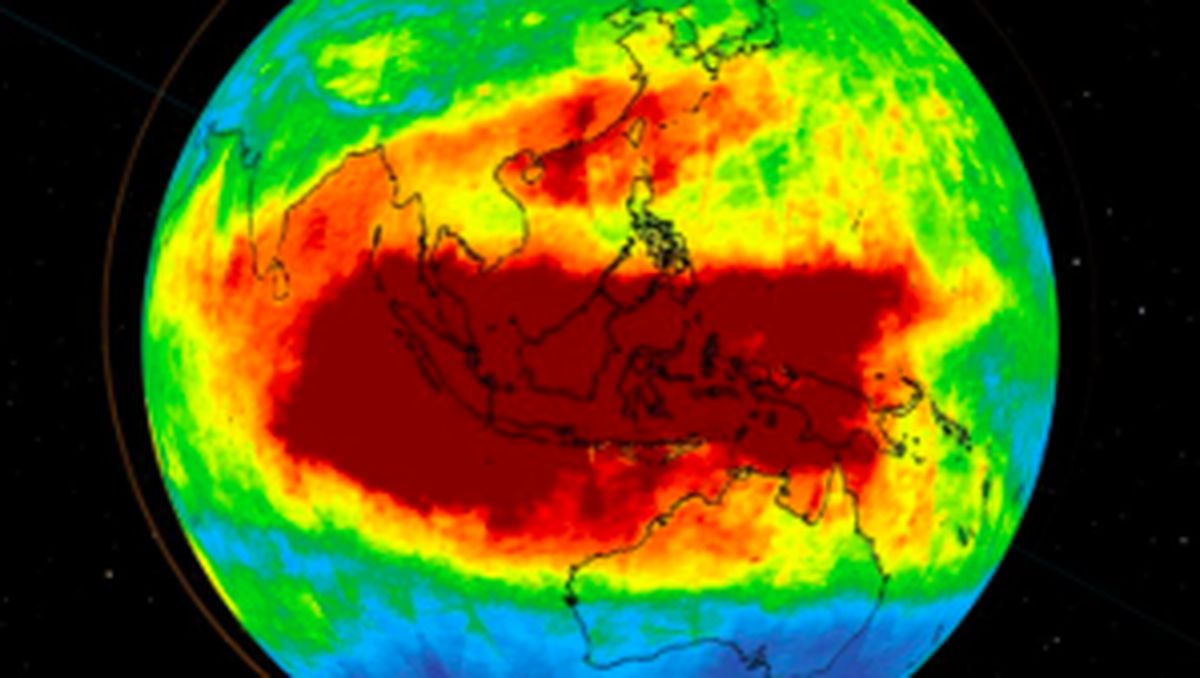 Merah Pekat! Satelit NASA Pantau Sebaran Karbon Monoksida di Langit Indonesia — NadiKabar.com