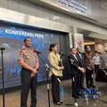 Konferensi pers di gedung Bursa Efek Indonesia (BEI), Jakarta, Jumat (16/10/2026). (CNBC Indonesia/Mentari Pusopandini)