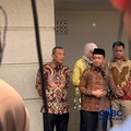Menko Hilirisasi dan Transisi Energi sekaligus Menteri ESDM Bahlil Lahadalia konfrensi pers mengenai kondisi BBM. (CNBC Indonesia/Firda Dwi Muliawati)