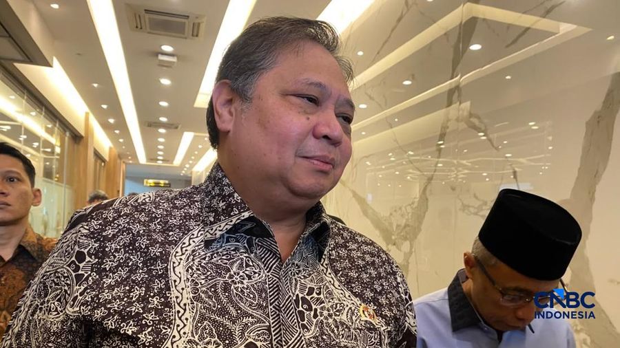 Menkoperekonomian, Airlangga Hartarto. (CNBC Indonesia/Dovana Hasiana)
