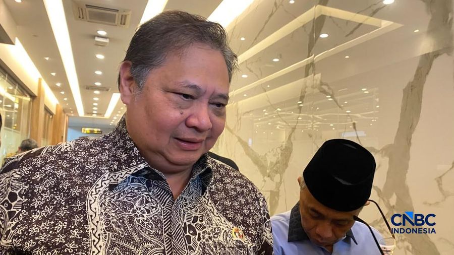 Menkoperekonomian, Airlangga Hartarto. (CNBC Indonesia/Dovana Hasiana)