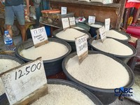 Pantauan harga beras di Pasar Rumput, Jakarta Selatan, Jumat (16/10/2026).  (CNBC Indonesa/Martyasari RIzky)