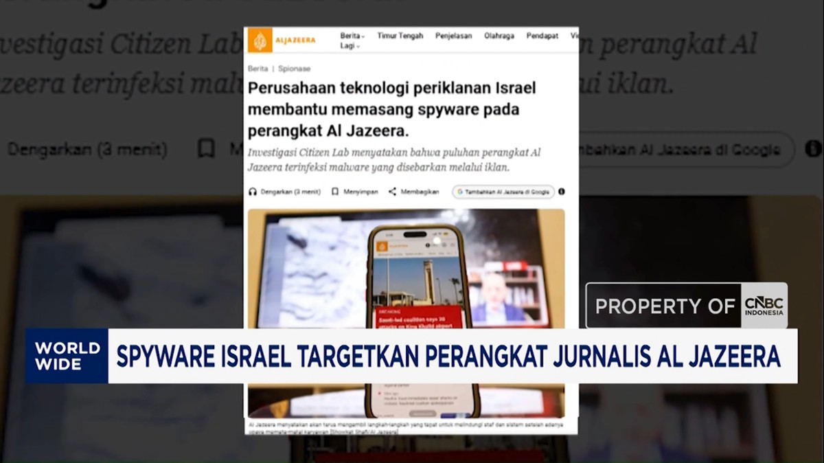Video: Spyware Israel Targetkan Perangkat Jurnalis Al Jazeera