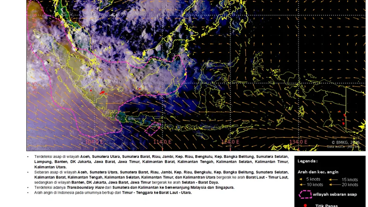 BMKG Deteksi Asap Karhutla Sudah Sampai Atmosfer Jakarta, Bisa Turun ke Bumi? — NadiKabar.com