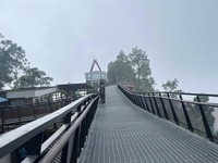 Kabut asap karhutla selimuti kawasan Danau Toba, Sumatra Utara. (Dok. Finta Rahyuni/detikSumut)
