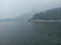 Penampakan Keindahan Danau Toba Terkepung Kabut Asap Karhutla