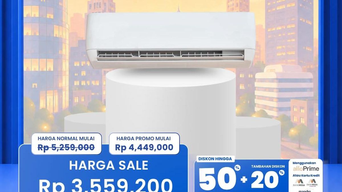 Ilustrasi berita Bisnis: AC Split 1 PK Diskonnya Jutaan di Transmart Full Day Sale!