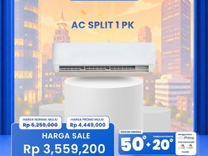 Sejuk Pakai AC Split 1 PK, Didiskon di Transmart Full Day Sale