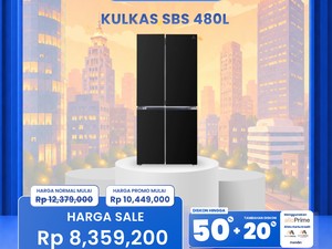 Kulkas SBS 480L Diskon Gede di Transmart Full Day Sale!