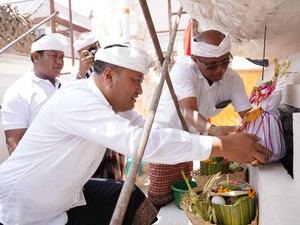 Pemkab Gelar Upacara Rsigana dan Melaspas di Kawasan Puspem Gianyar