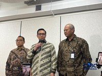 Dirut BEI, Jeffrey Hendrik memberikan keterangan usai rapat dengan MSCI, Senin 19 Oktober 2026. (CNBC Indonesia/Mentari Puspadini)