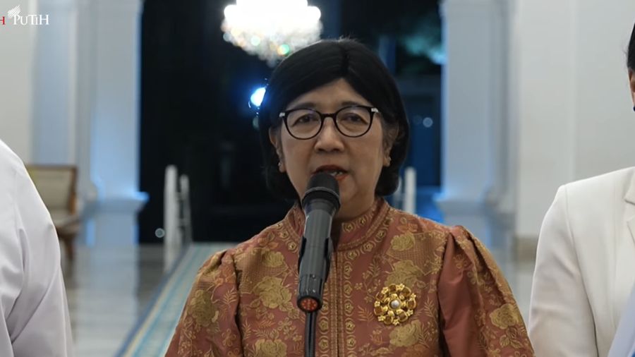 Gubernur BI Destry Damayanti. (Tangkapan Layar Youtube)
