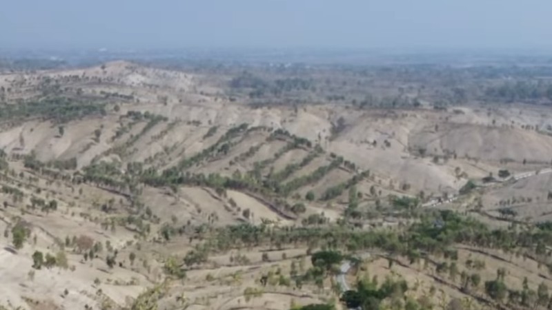 Kemarau kekeringan di Gerobogan