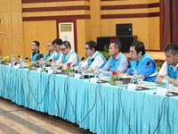 Konferensi pers PT PLN Batam terkait pemadaman listrik di Batam pekan lalu.