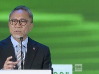 Menko Pangan Zulkifli Hasan dalam acara Agri Food Forum 2026. (Tangkapan Layar Youtube/CNN Indonesia)