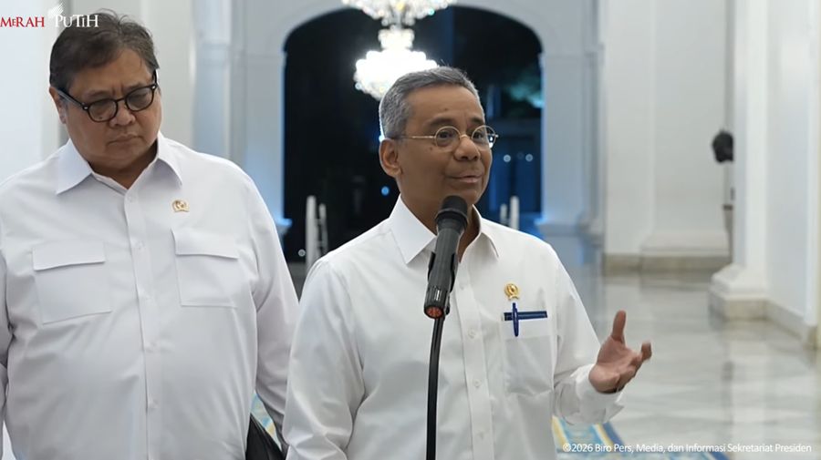 Menteri Keuangan RI, Suahasil Nazara dalam Keterangan Pers Menteri Terkait Ratas Ekonomi, Istana Merdeka, 19 Oktober 2026. (Tangkapan Layar Youtube/Sekretariat Presiden RI)