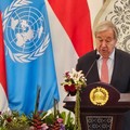 Sekretaris Jenderal Perserikatan Bangsa-Bangsa (Sekjen PBB) Antnio Guterres di kantor Kementerian Luar Negeri Indonesia, Senin (19/10/2026).