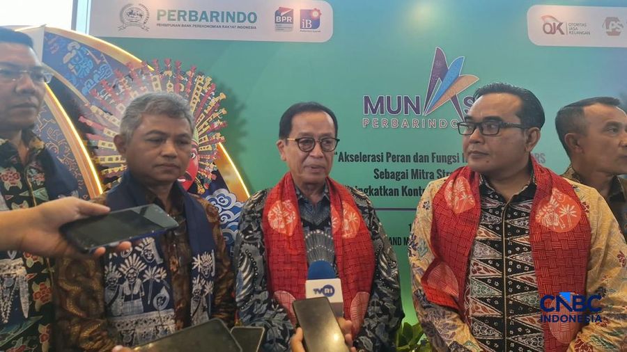 Seminar Nasional dan Musyawarah Nasional(MUNAS) XII Perhimpunan Bank Perekonomian Rakyat Indonesia (Perbarindo), Senin (19/10/2026)/Khoirul Anam