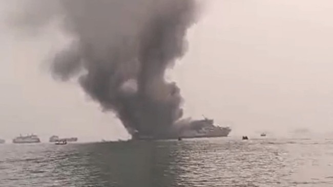 ASDP Basement Ship Burned on Sandar at Peacock Harbor