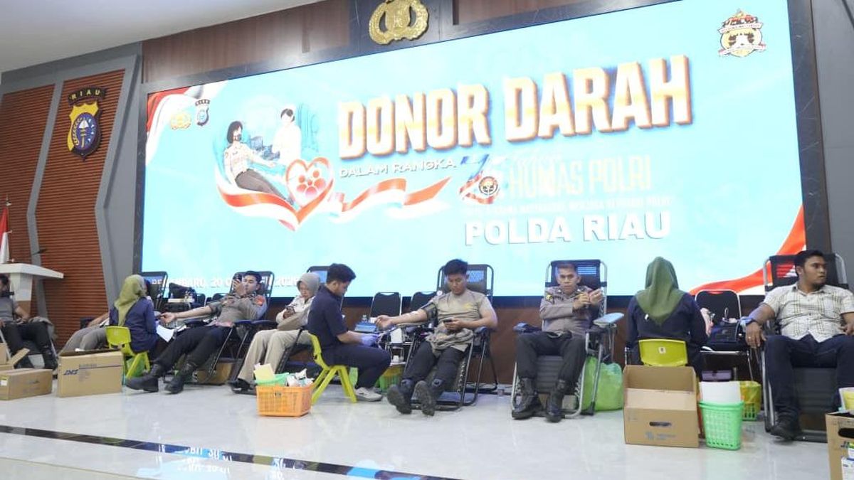 Bidhumas Polda Riau Gelar Donor Darah Sambut HUT ke-75 Humas Polri — NadiKabar.com