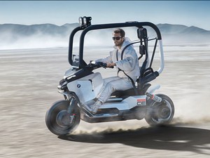 Calon Skuter Listrik Futuristis BMW, Pengendaranya Tak Perlu Pakai Helm