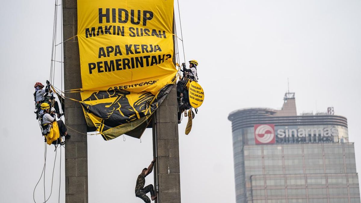 Pemasang Spanduk Greenpeace di Bundaran HI Sudah Dipulangkan dari Polda — NadiKabar.com
