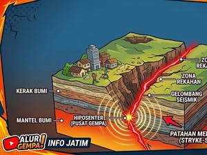 Sesar Waru Melintasi Mana Saja? Ini Beda Sesar Aktif dan Tidak Aktif