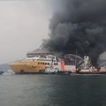 Kapal Motor Penumpang (KMP) Batu Mandi dilaporkan mengalami kebakaran di alur masuk Pelabuhan Merak, Banten, pada Selasa (20/10/2026) sore. (Dok Basarnas)
