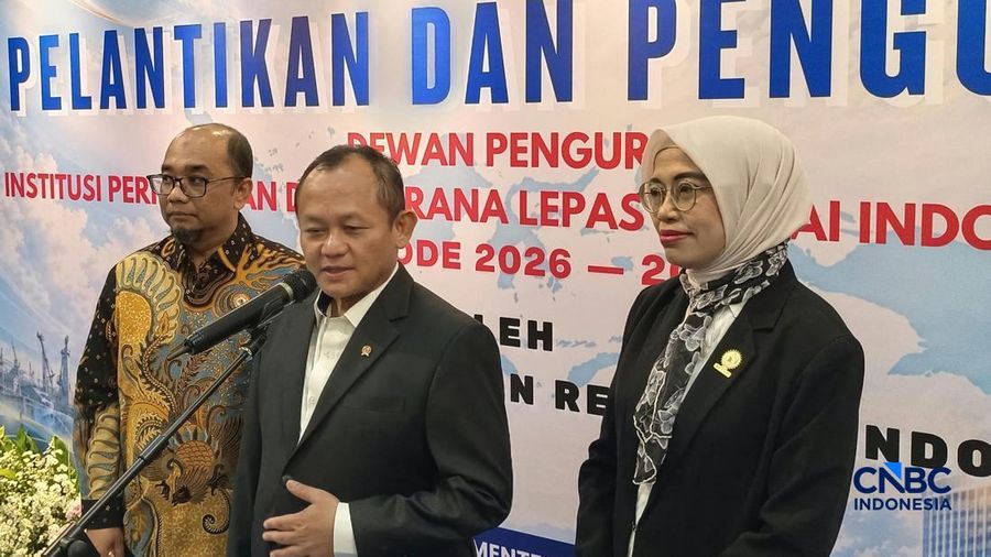 Acara Pelantikan dan Pengukuhan DPP Iperindo di Kantor Kementerian Perindustrian, Jakarta, Selasa (20/10/2026). (CNBC Indonesia/Martyasari Rizky)